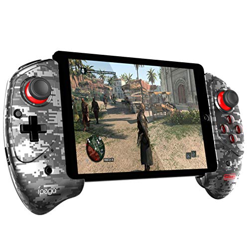 ipega-PG-9083A Wireless 5.0 Smart PUBG Mobile Game Controller Retractable Game Gamepad for iOS(iOS 11-13.3)/Android Mobile Smartphone Tablet, for Samsung Galaxy S22/S21+ /S20+5G/Note 20 Note 10/A53 5G