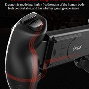 ipega-PG-9083A Wireless 5.0 Smart PUBG Mobile Game Controller Retractable Game Gamepad for iOS(iOS 11-13.3)/Android Mobile Smartphone Tablet, for Samsung Galaxy S22/S21+ /S20+5G/Note 20 Note 10/A53 5G