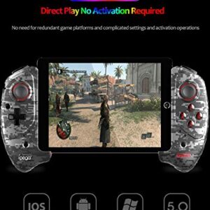 ipega-PG-9083A Wireless 5.0 Smart PUBG Mobile Game Controller Retractable Game Gamepad for iOS(iOS 11-13.3)/Android Mobile Smartphone Tablet, for Samsung Galaxy S22/S21+ /S20+5G/Note 20 Note 10/A53 5G