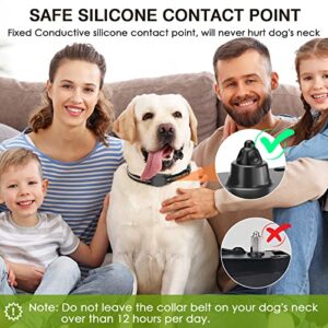 HUWEBO Dog Training Collar - Waterproof Shock Collars for Dog with Remote, 4 Training Modes, 2 Shock Modes, Beep, and Vibration, Rechargeable Electric Dog Shock Collar for Medium Large Dogs