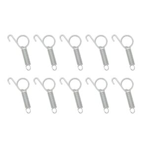 10 pack rabbit cages door metal finger spring latch hook multi-functional pet cages door spring latch for fixing small animal, rabbit, dog, cat, parrot, guinea pig,squirrel, pet cage door