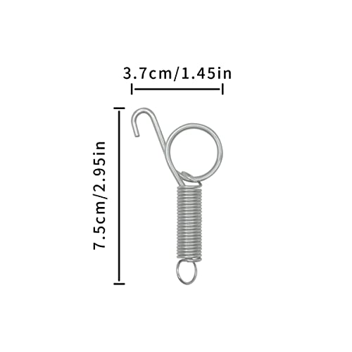 10 Pack Rabbit Cages Door Metal Finger Spring Latch Hook Multi-Functional Pet Cages Door Spring Latch for Fixing Small Animal, Rabbit, Dog, Cat, Parrot, Guinea Pig,Squirrel, Pet Cage Door