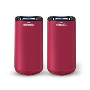 thermacell patio shield mosquito repeller; highly effective mosquito repellent for patio; no candles or flames, deet-free, scent-free, bug spray alternative; includes 12-hour refill