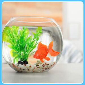 Fish Tank Decorations, Artificial Aquatic Plants and Artificial Fishes Floating Decorations for Small Aquarium, Plastic Fake Fish,Turtles,Goldfish,Tropical Fish for Fish Bowl Decoration (25 Pcs)