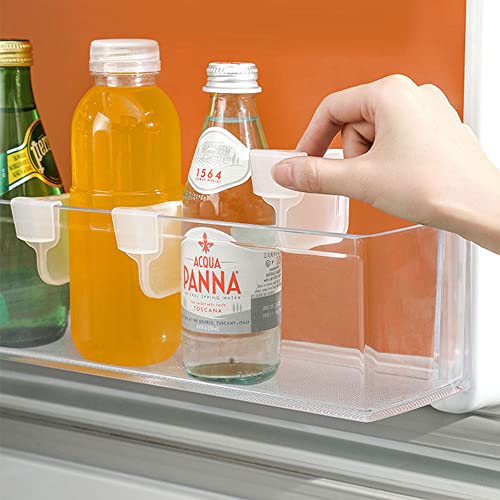12Pcs Plastic Refrigerator Dividers Organizer Adjustable Snap-on Storage Box Refrigerator Pantry Grid Dividers Separator Tidy