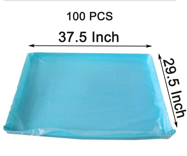 JMESTOHP 100PCS Disposable Rabbit Cage Liner Large Clear Guinea Pig Cage Liner Small Animal Bedding Rabbit, Hedgehog, Guinea Pig, Hamster, Bunny Litter Pan Bags