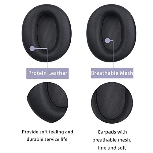 W820NB Replacement Earpads Ear Pad Cushion Cover Compatible with Edifier W820NB Hybrid Active Noise Cancelling Wireless Over-Ear Headphones (Titanium)