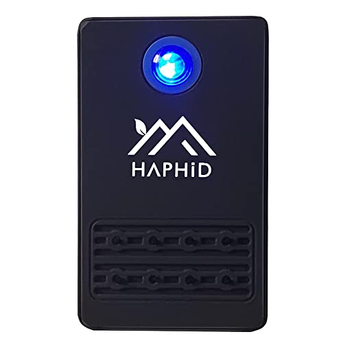 HAPHID Ionizer Air Purifier/Plug in Air Purifier with Highest Output - Up to 40 Million Anions,Filterless Portable Air Purifier for Home/Office Cleanse: Bathroom Odors,Pets Smell Etc (1-Pack,Black)