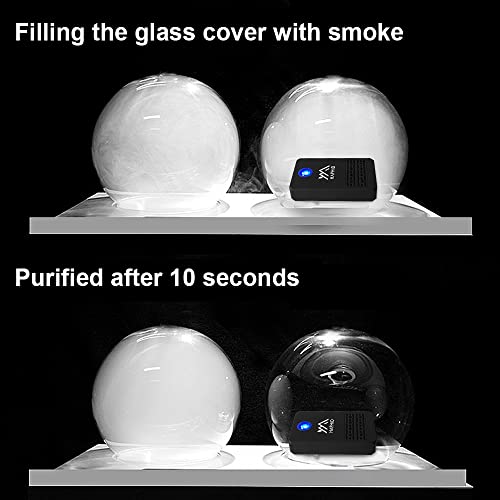 HAPHID Ionizer Air Purifier/Plug in Air Purifier with Highest Output - Up to 40 Million Anions,Filterless Portable Air Purifier for Home/Office Cleanse: Bathroom Odors,Pets Smell Etc (1-Pack,Black)