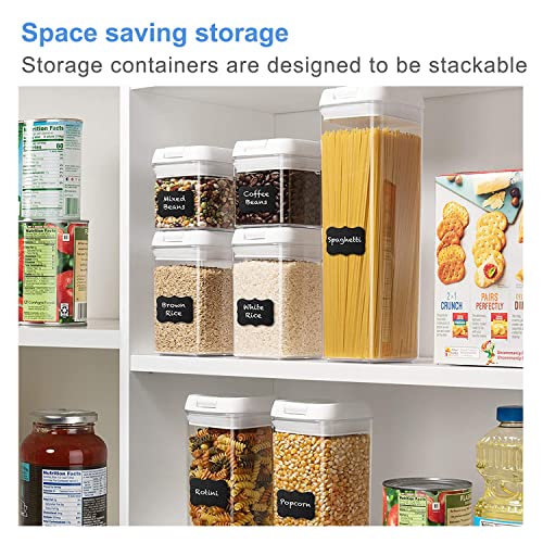 7 Pack Airtight Food Storage Containers , BPA Free Plastic Storage Containers with Easy Lock Lids Food Container Sets