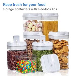 7 Pack Airtight Food Storage Containers , BPA Free Plastic Storage Containers with Easy Lock Lids Food Container Sets