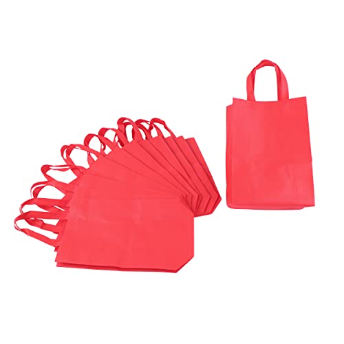 Lot45 Bulk Reusable Bags with Handles - 12pk Cloth Gift Bags 13.6 x 9.8in Reusable Grocery Bags Foldable Tote Bag Set