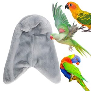 Keeronde Bird Fleece Blanket Parrot Cage Snuggle Hut Warm Nest Bed Hanging Hammock for Small Msdium Parrot Budgie Parakeet Cockatiel Conure Amazon Lovebird Finch Canary (Medium)