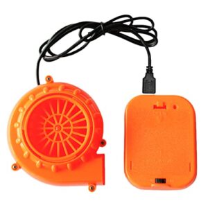 longteng usb mini fan blower for inflatable costume fan or mascot head game clothing, orange