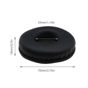 1 Pair Ear Pads Replacement Protein Leather Black Ear Cushions Replacement Headphones Pads Compatible with Sony MDR V150 V250 V300 ZX100 ZX110 Earphones