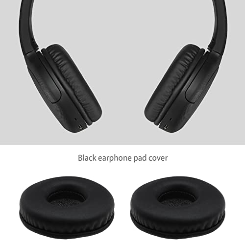 1 Pair Ear Pads Replacement Protein Leather Black Ear Cushions Replacement Headphones Pads Compatible with Sony MDR V150 V250 V300 ZX100 ZX110 Earphones