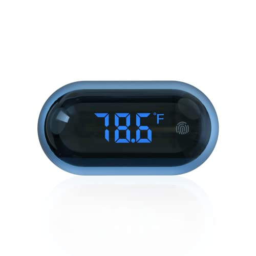 Cosetten Digital Aquarium Thermometer, Fish Tank Thermometer with High Precision Sensor Accurate to ±0.18°F for Fish Axolotl Turtle Tank Temperature Measurement Fahrenheit (Wireless)