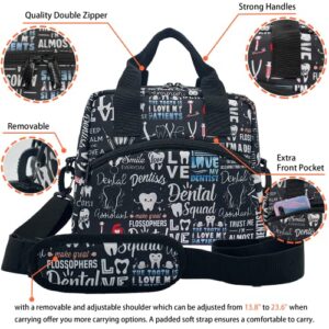 Dentist Insulated Lunch Bag for Women Reusable Large Lunch Bags Thermal and Cooler Lunch Box Bag Portable Leakproof Lunch Tote Bag with Adjustable Shoulder Strap for Work Picnic Travel