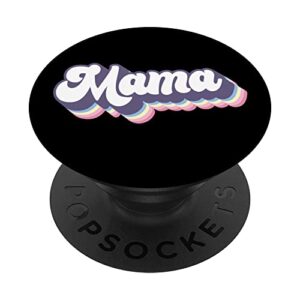 mama mother's day pregnancy announcement retro mom mother popsockets swappable popgrip
