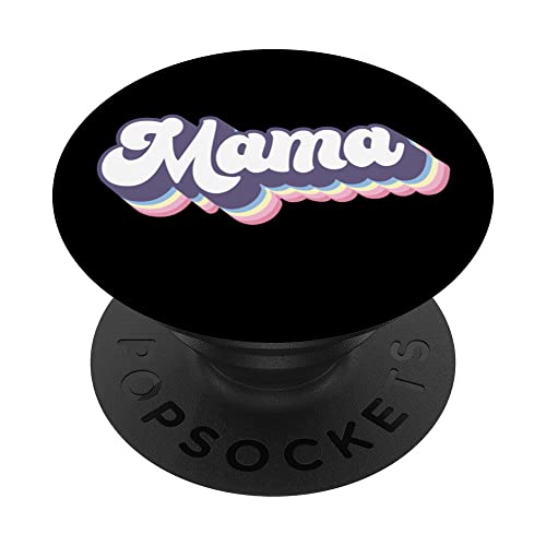 Mama Mother's Day Pregnancy Announcement Retro Mom Mother PopSockets Swappable PopGrip