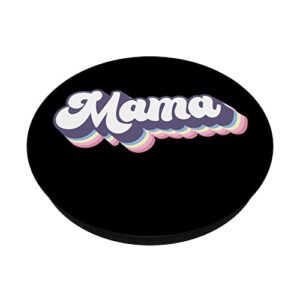 Mama Mother's Day Pregnancy Announcement Retro Mom Mother PopSockets Swappable PopGrip