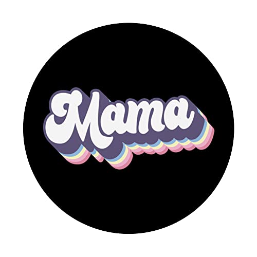 Mama Mother's Day Pregnancy Announcement Retro Mom Mother PopSockets Swappable PopGrip