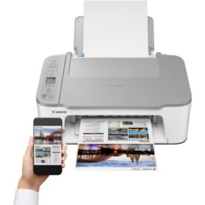 NEEGO Canon Wireless Inkjet All-in-One Printer with LCD Screen Print Scan and Copy, Built-in WiFi Wireless Printing from Android, Laptop, Tablet, and Smartphone with 6 Ft Printer Cable - White