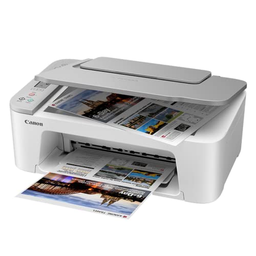 NEEGO Canon Wireless Inkjet All-in-One Printer with LCD Screen Print Scan and Copy, Built-in WiFi Wireless Printing from Android, Laptop, Tablet, and Smartphone with 6 Ft Printer Cable - White