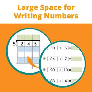 Channie’s One Page a Day Level 2 Division Workbook, Educational Math Activity Book for Kids, Ideal for 3rd to 5th Grade, 50 Pages of Level 2 Divisions for Daily Practice with Answer Sheets Included