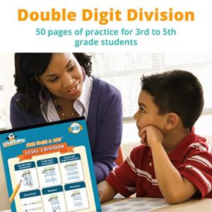 Channie’s One Page a Day Level 2 Division Workbook, Educational Math Activity Book for Kids, Ideal for 3rd to 5th Grade, 50 Pages of Level 2 Divisions for Daily Practice with Answer Sheets Included