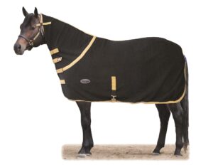 country legend by western rawhide contour cooler rug with high neck, black