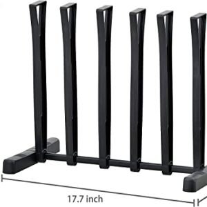 3-Pair Tall Boot Storage Holder & Shape Maintainer and Dry Rack Shoe Stand, Black by Madison Home Products