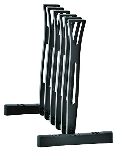 3-Pair Tall Boot Storage Holder & Shape Maintainer and Dry Rack Shoe Stand, Black by Madison Home Products