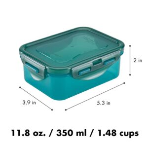 LocknLock ECO Food Storage Containers/Bin Set/BPA-Free/Dishwasher Safe, Rectangular, 4 Piece - Rectangle, Assorted Colors