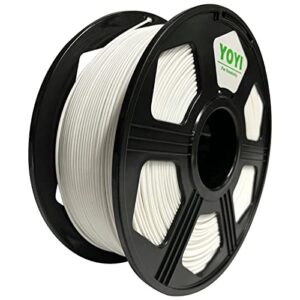 yoyi yoyi pla+ 3d printer filament, pla plus filament 1.75 mm, dimensional accuracy +/- 0.02 mm, 1kg cardboard spool (2.2lbs), pla+ white