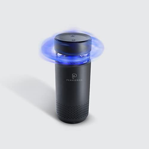 Peakseries Blackcomb Portable Rechargable Cordless HEPA Air Purifier with UVC LED | Travel Size | 2 speed