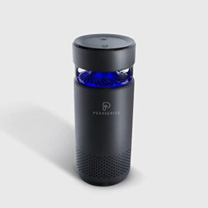 Peakseries Blackcomb Portable Rechargable Cordless HEPA Air Purifier with UVC LED | Travel Size | 2 speed