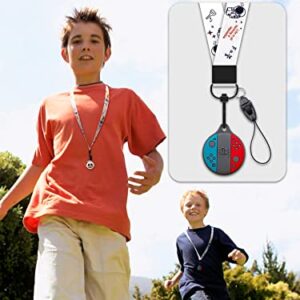 AirTag Case 4 Pack + 2 Pack 3D Pattern Air tag Holder with 2X Necklace Lanyard for Kids & Adults, Soft Silicone Cover for AirTags with Keychain