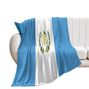 ditooms guatemala flag blanket, country flag throws, plush super soft warm flannel blanket for couch bed sofa cover chair - great gift for friend men women 30"x40"