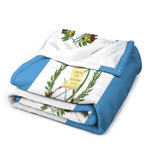 Ditooms Guatemala Flag Blanket, Country Flag Throws, Plush Super Soft Warm Flannel Blanket for Couch Bed Sofa Cover Chair - Great Gift for Friend Men Women 30"x40"