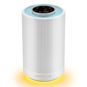 jafanda air purifiers for home bedroom,h13 true hepa coverage 450 sqft,23 db air cleaner with brushless motor,effectively remove pollen dust and odor to prevent seasonal air diseases,night light