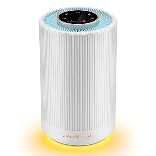 Jafanda Air Purifiers for Home bedroom,H13 True HEPA Coverage 450 sqft,23 dB Air cleaner with Brushless Motor,Effectively Remove Pollen Dust and Odor to Prevent Seasonal Air Diseases,Night Light