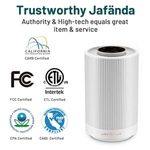 Jafanda Air Purifiers for Home bedroom,H13 True HEPA Coverage 450 sqft,23 dB Air cleaner with Brushless Motor,Effectively Remove Pollen Dust and Odor to Prevent Seasonal Air Diseases,Night Light