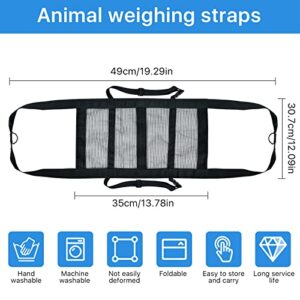 Calf Sling for Weighing Small Animals Calf Hanging Weight Scale Sling with Adjustment Strap Livestock Sling with Livestock Collar Hang Scale for Weighing Calve Lamb Goat Alpacas Newborn Livestock Dog