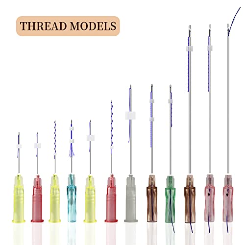 GRITRIVAL Pdo Threads, For Face Thread Lift, Korean Protein Thread Lifting (20Pcs-30G*25MM)