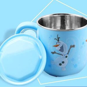 Disney Frozen Olaf ABS Stainless Steel Cup with Lid, 250ml, Blue