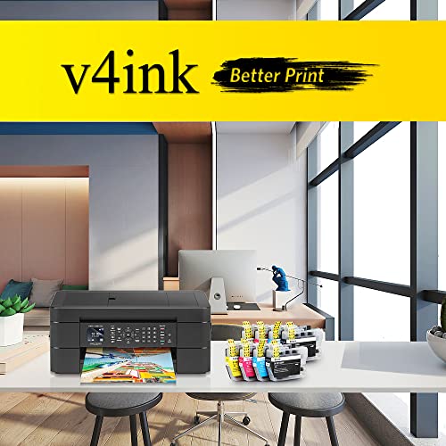 v4ink [New Chip] LC3013 Compatible Replacement for Brother 3013 LC3013 3011 LC3011 Ink for Brother MFC-J491DW MFC-J895DW MFC-J690DW MFC-J497DW Printer(2 Black / 2 Cyan / 2 Magenta / 2 Yellow, 8 Pack)