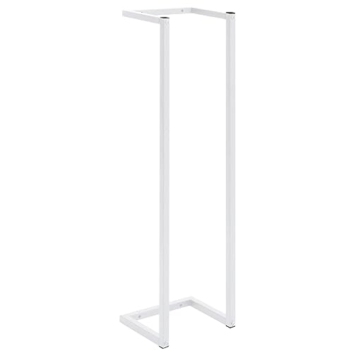 vidaXL Towel Rack White 9.8"x7.9"x37.4" Steel