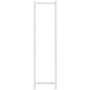 vidaXL Towel Rack White 9.8"x7.9"x37.4" Steel