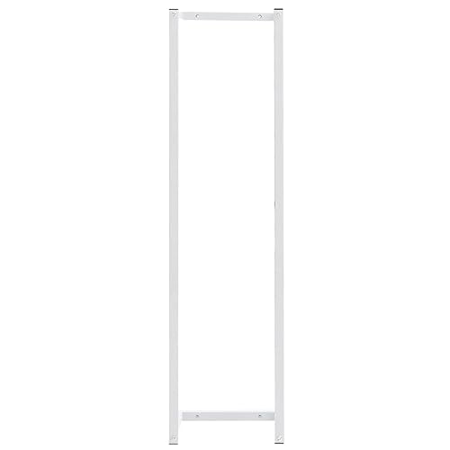 vidaXL Towel Rack White 9.8"x7.9"x37.4" Steel